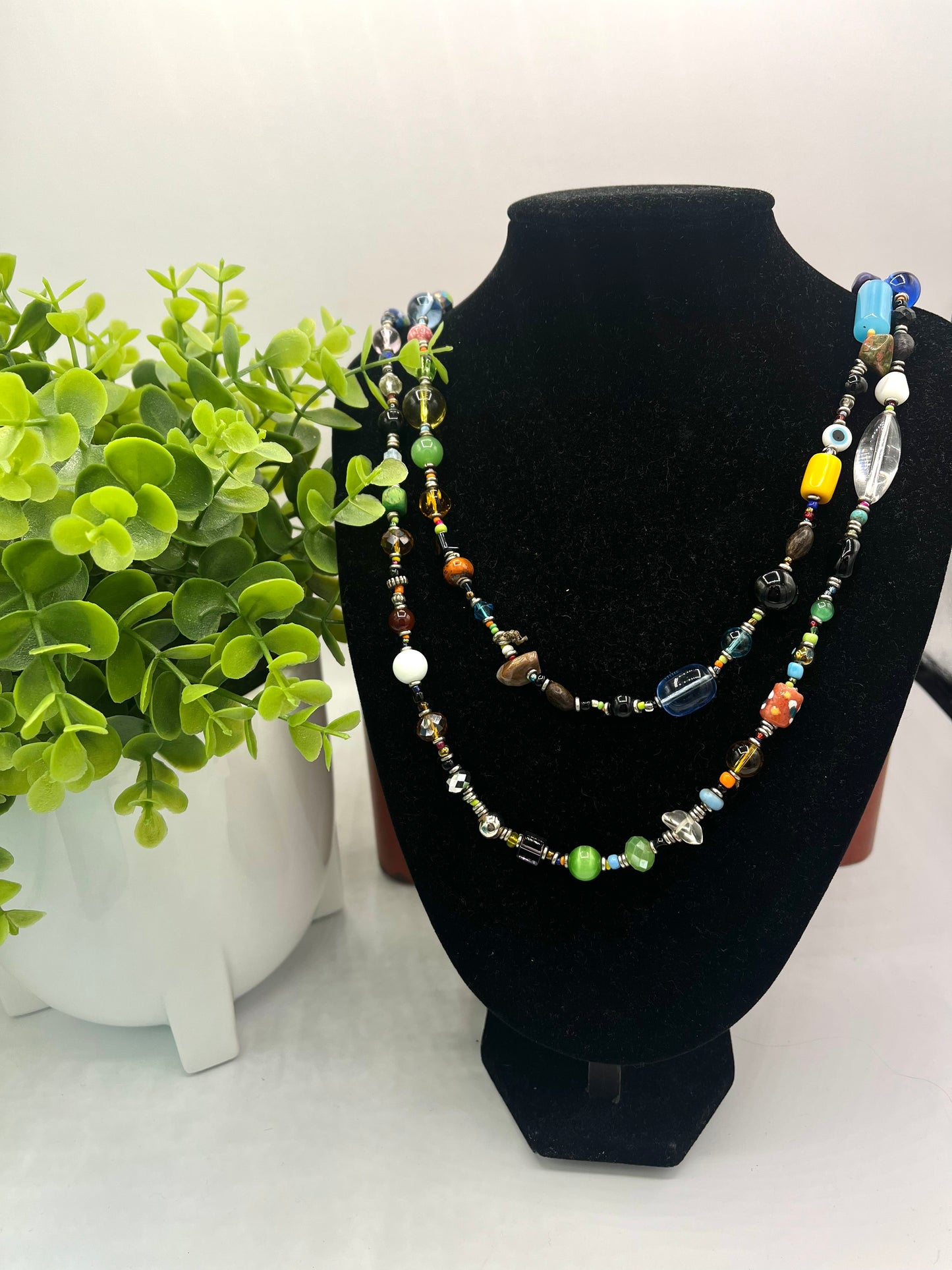 Eye Of The Tiger Kenya Beaded Necklace
