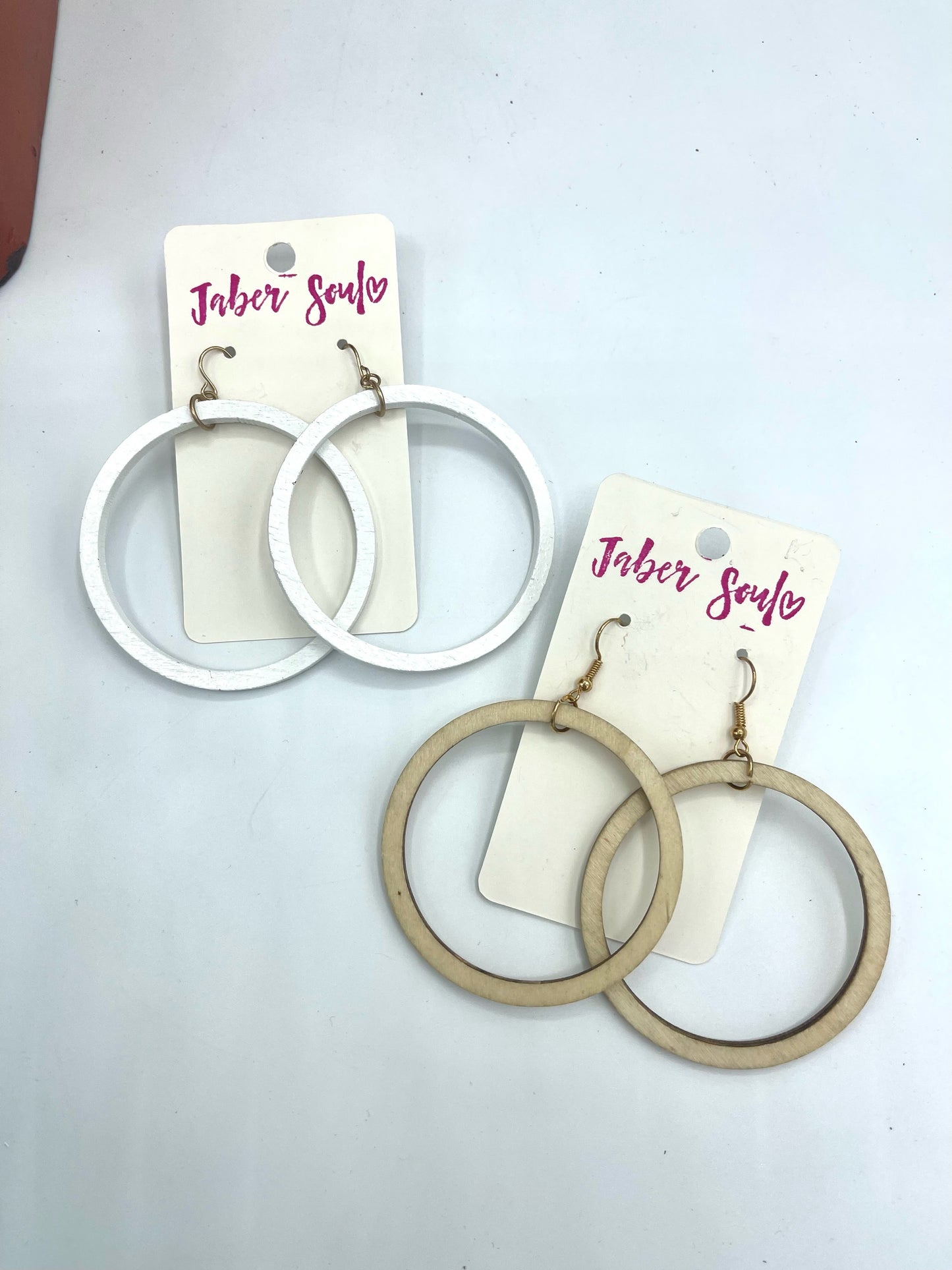 Wooden Hoop Earrings