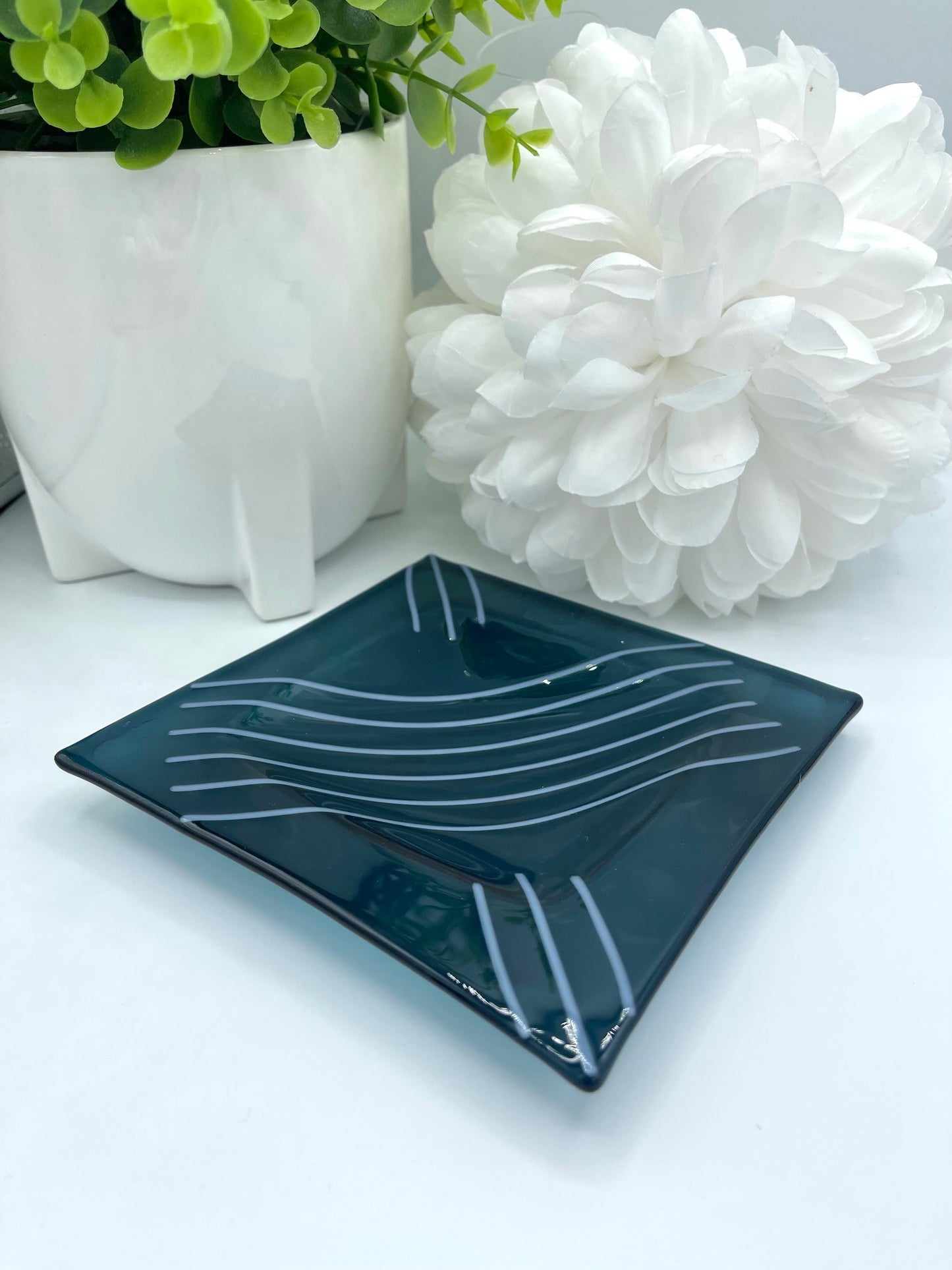 Blue Glass Tray