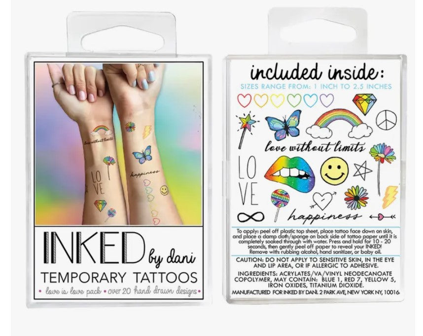 Love is Love Temporary Tattoos