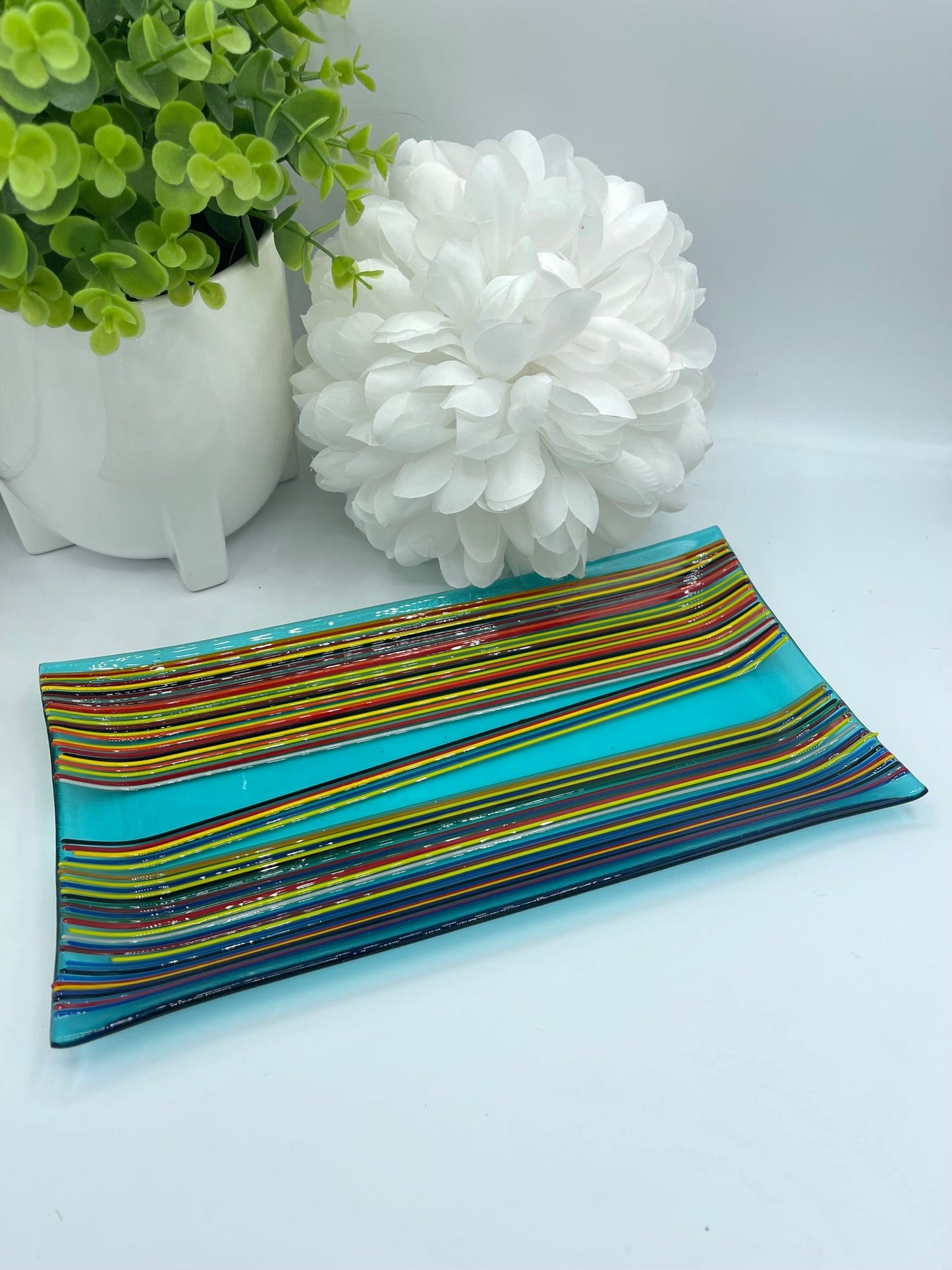 Rainbow Glass Tray