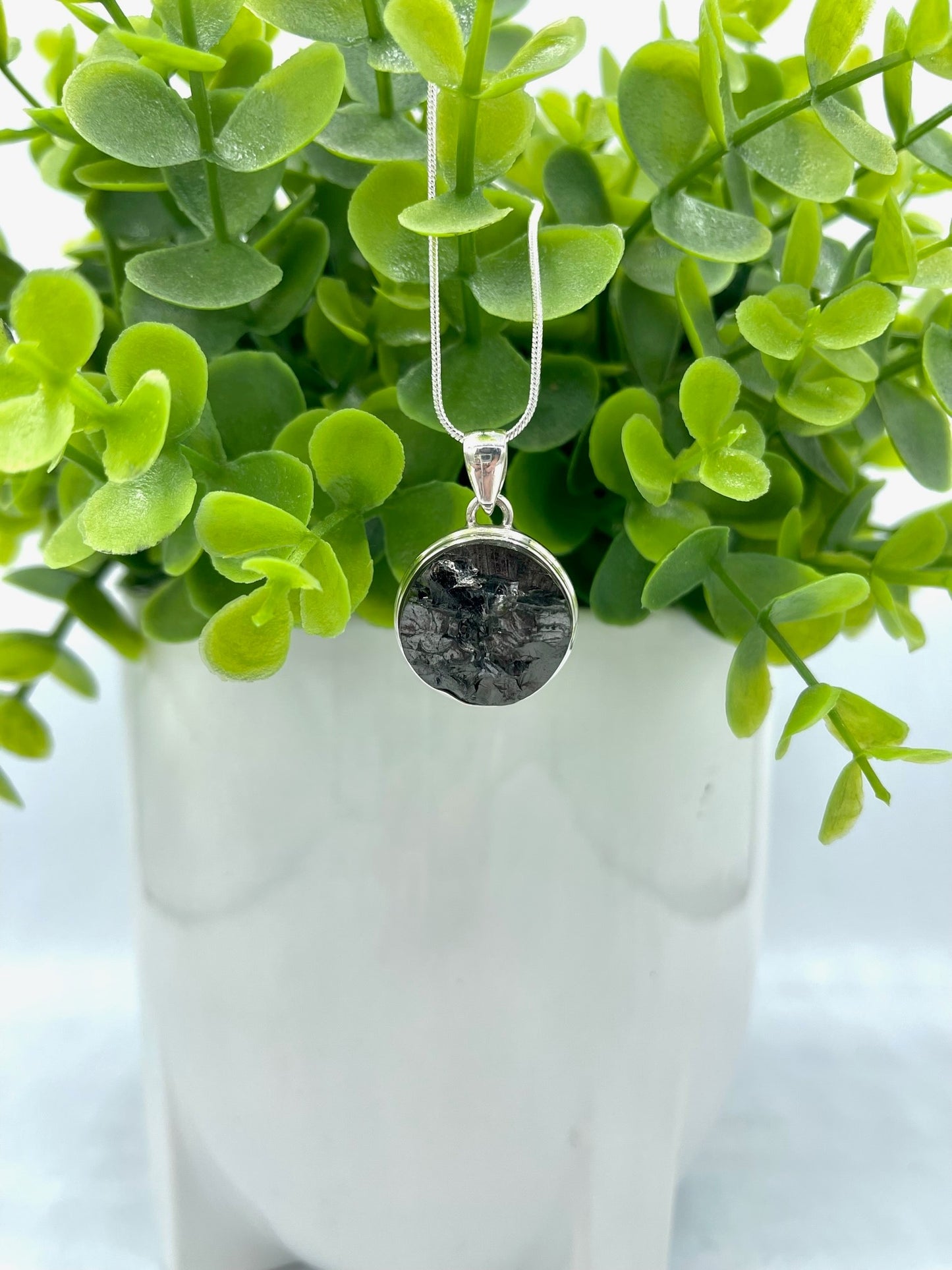 Shungite Round Crystal Neckalce
