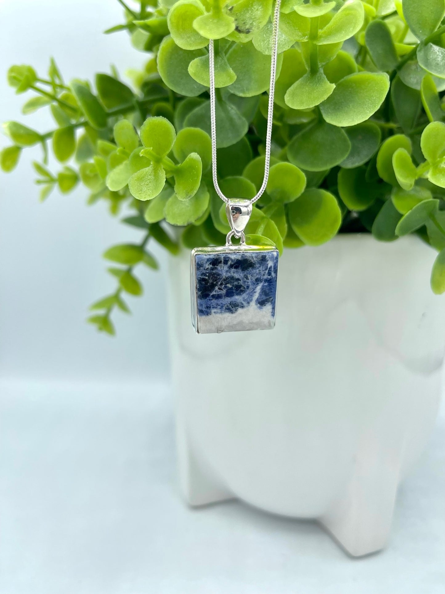 Sodalite Crystal Necklace