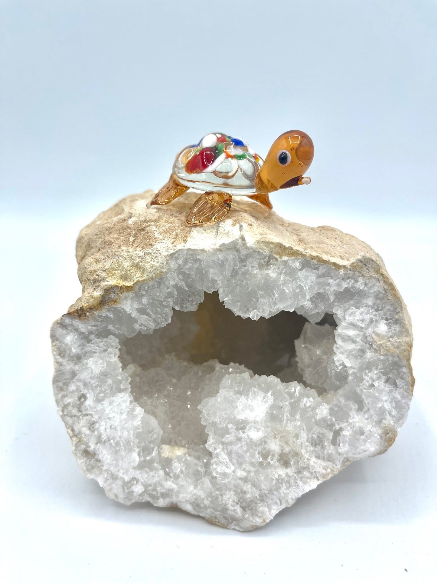 Handmade Glass Blown Turtle Animals Figurines