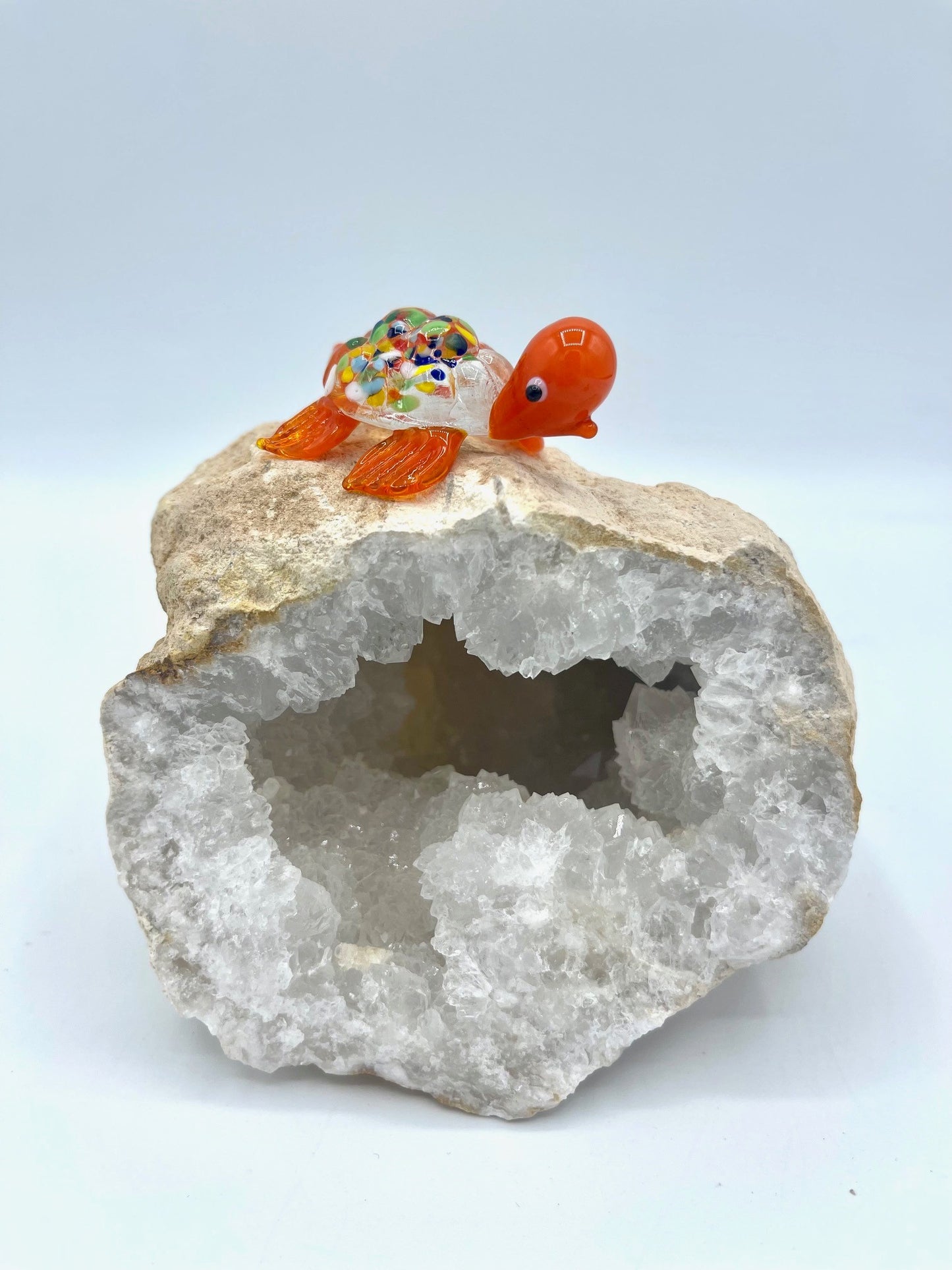 Handmade Glass Blown Turtle Animals Figurines