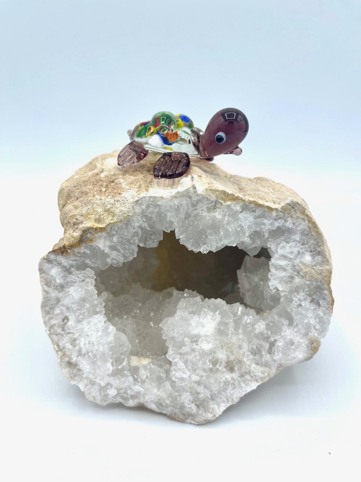 Handmade Glass Blown Turtle Animals Figurines