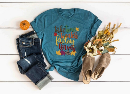 Take Time to Catch Falling Leaves T-Shirt