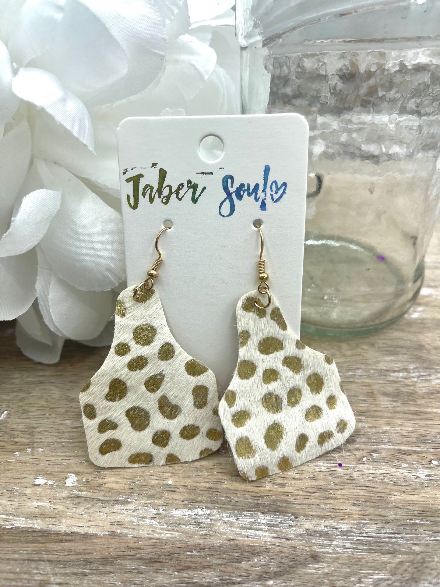 Gold Hide Earrings
