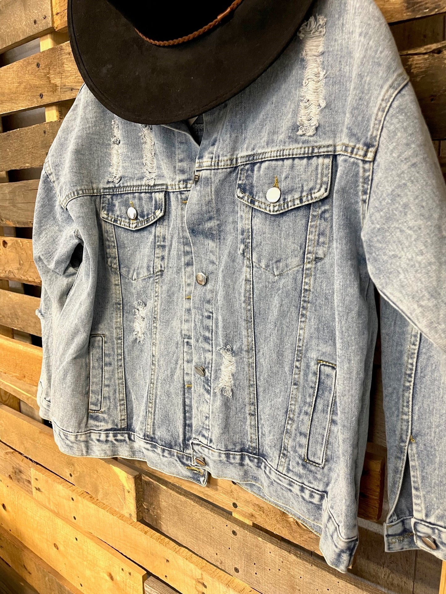 Flower Jean Jacket
