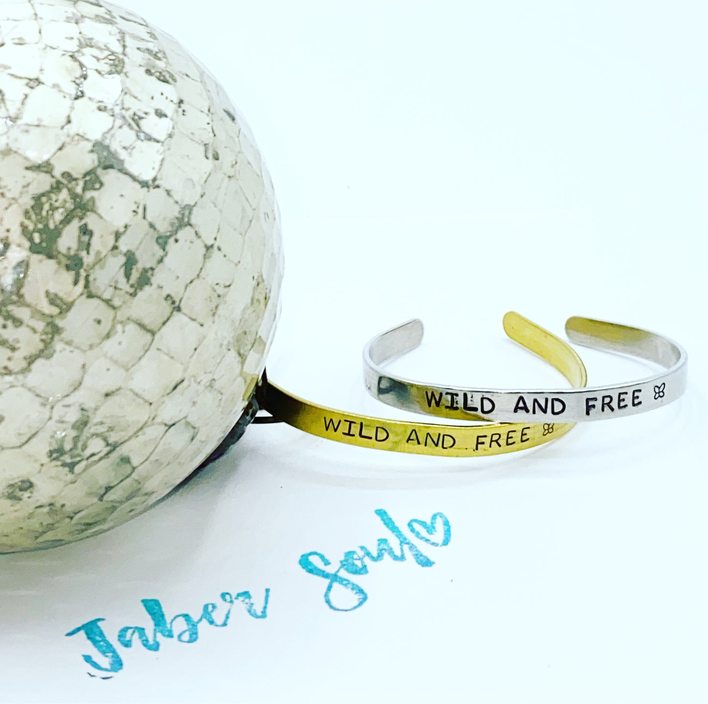 Wild and Free Gold Cuff Bracelet