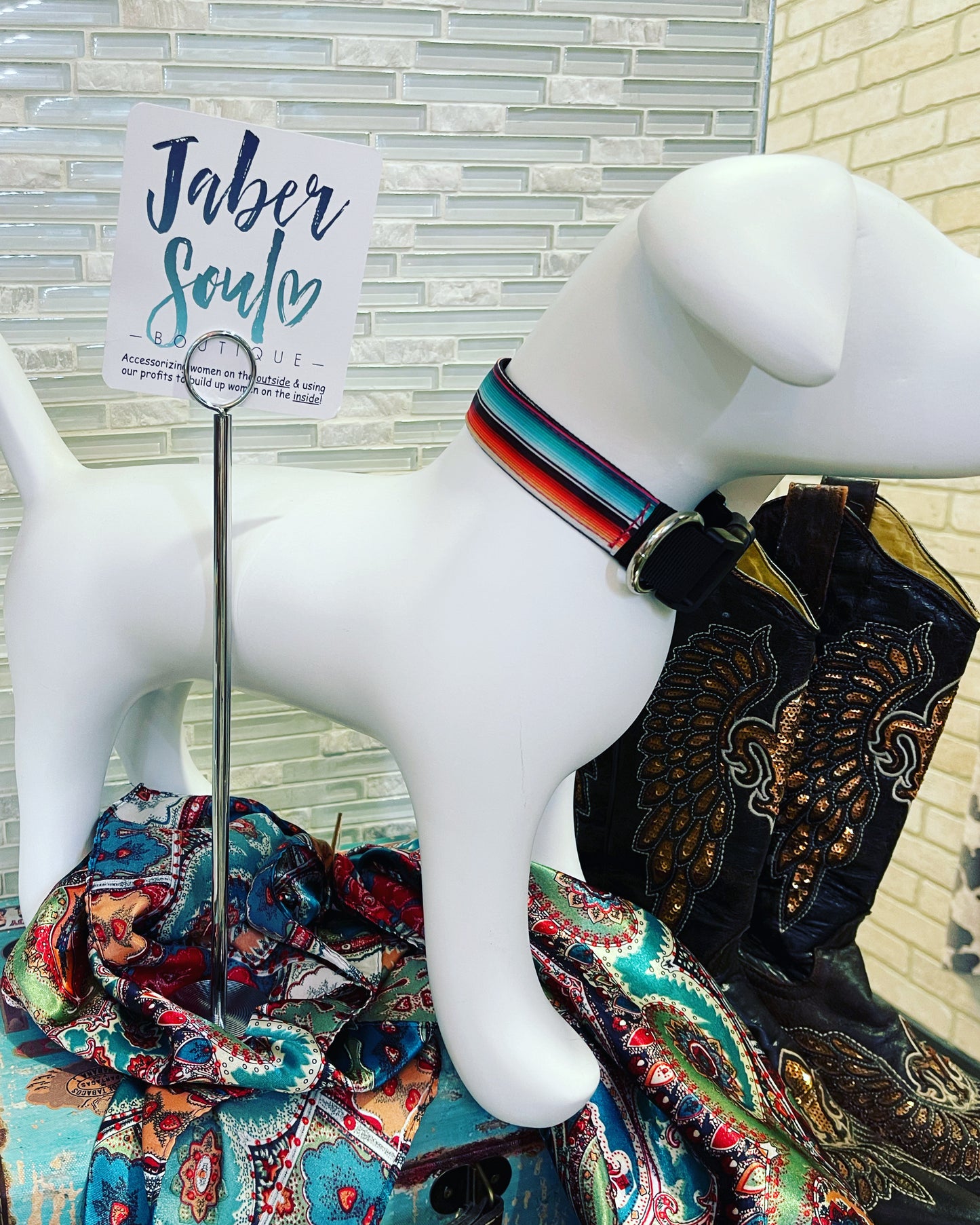 Turquoise Sunset Desert Dog Collar