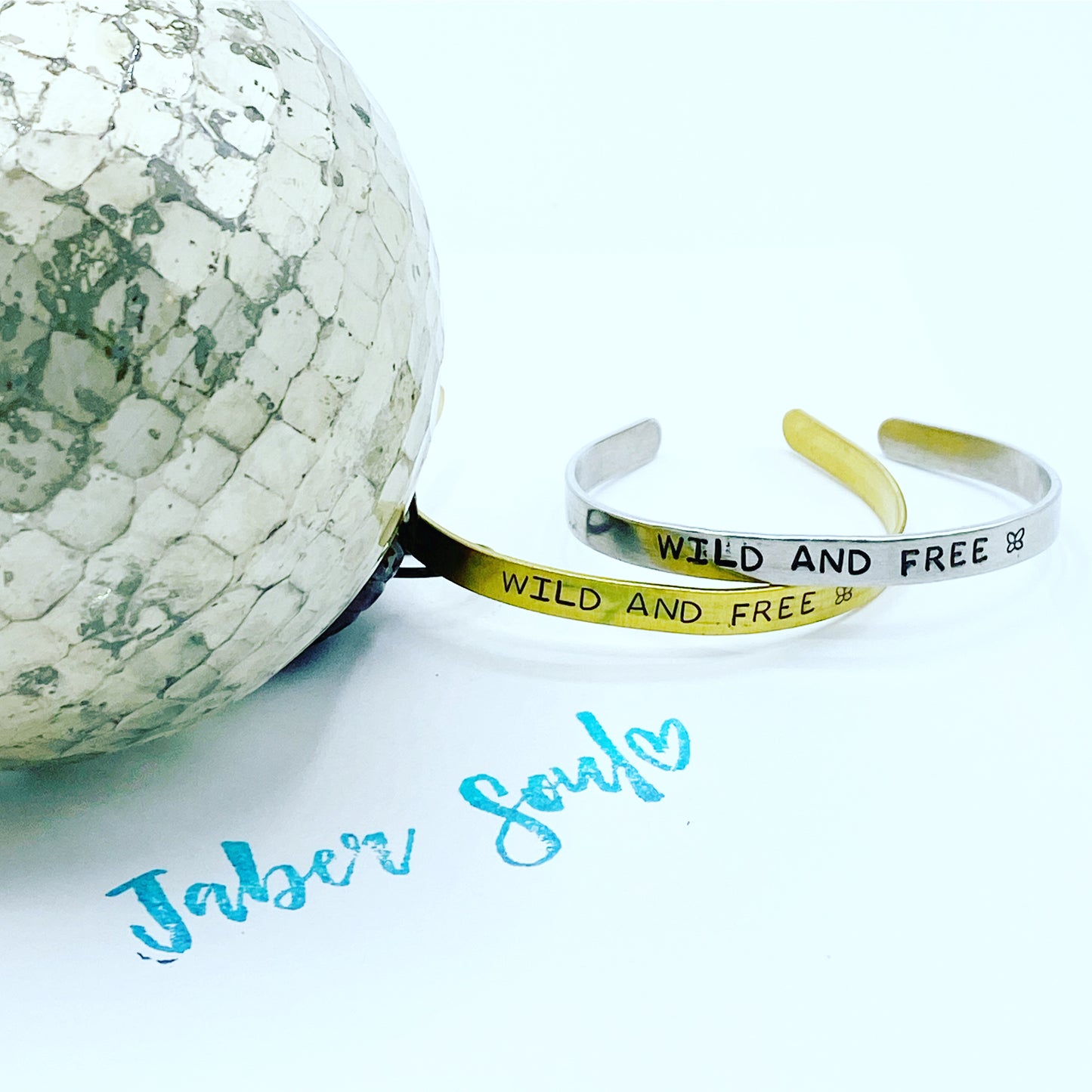 Wild and Free Gold Cuff Bracelet