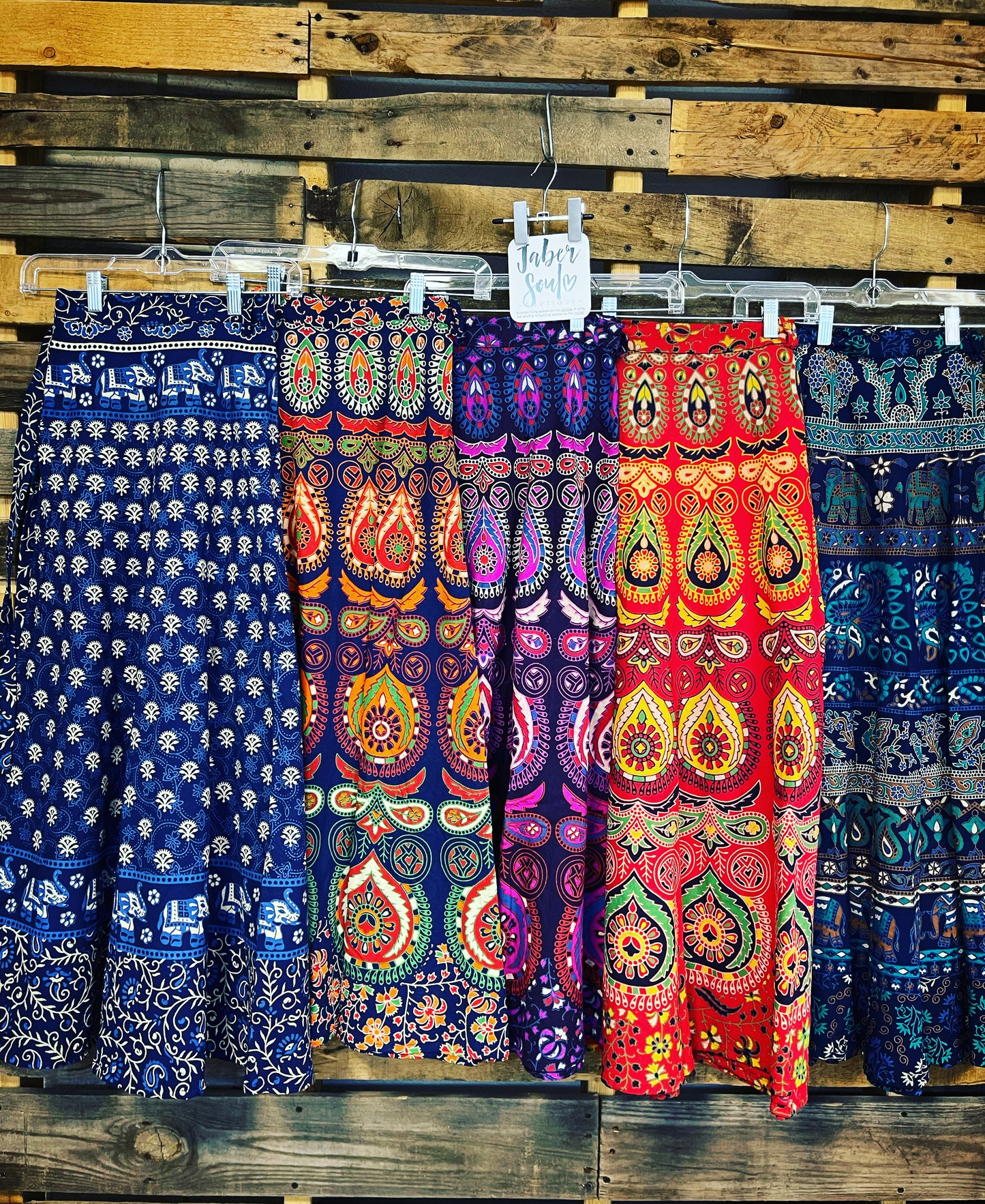 Boho Hippie Gypsy Colorful Wrap Around Skirt or Strapless Dress/Cover-Up