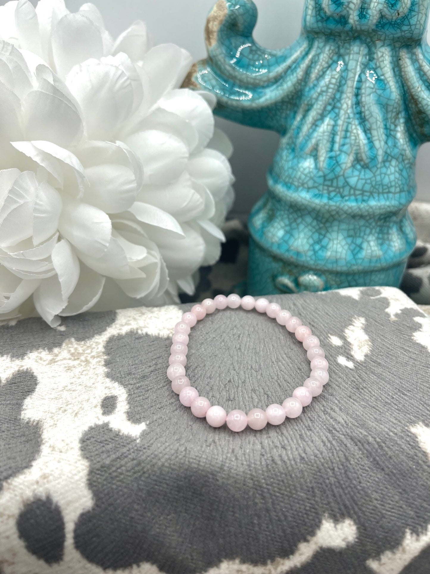 Rose Quarts Beaded Bracelet