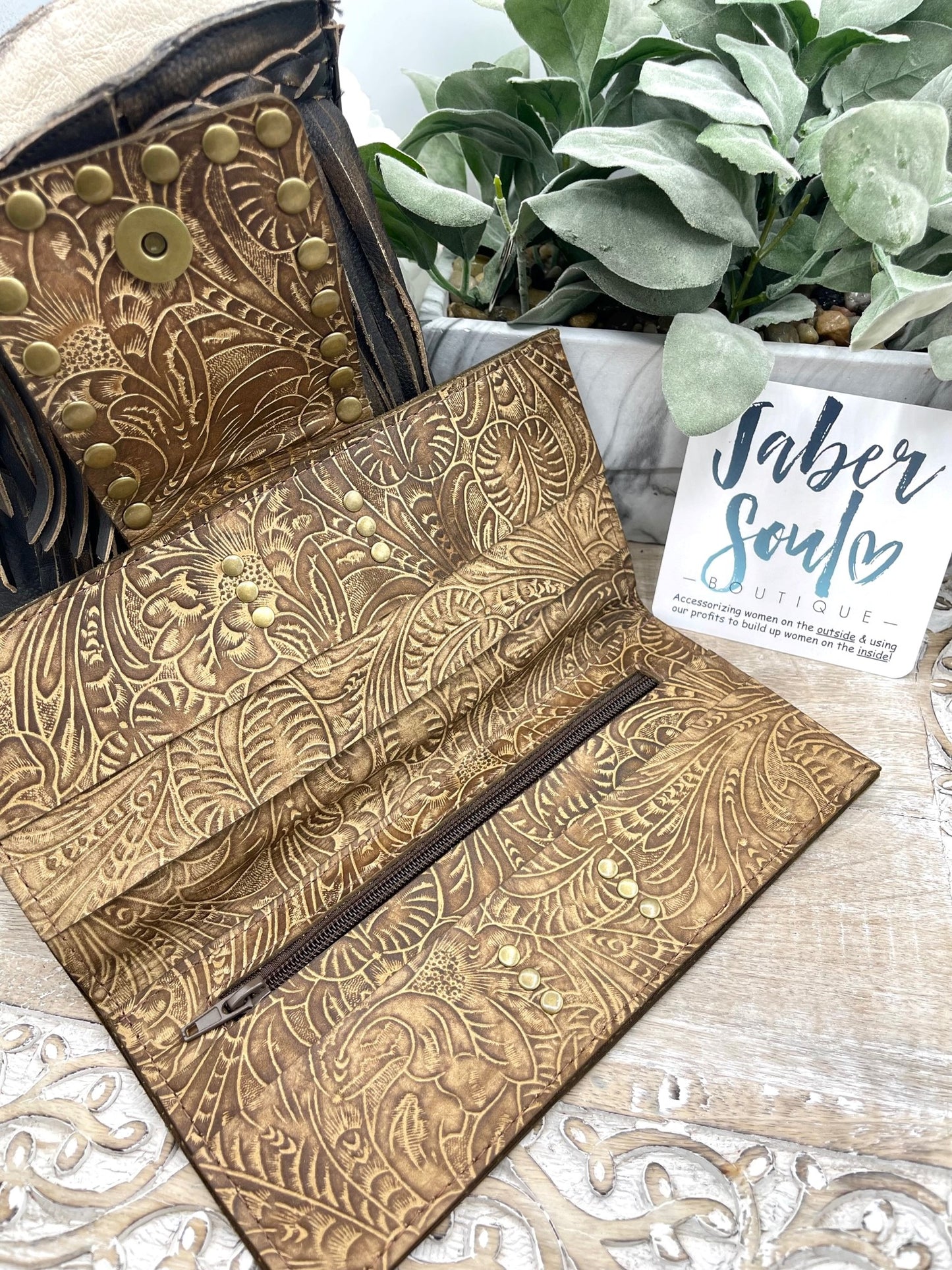 Demi Wallet- Bronze Snake