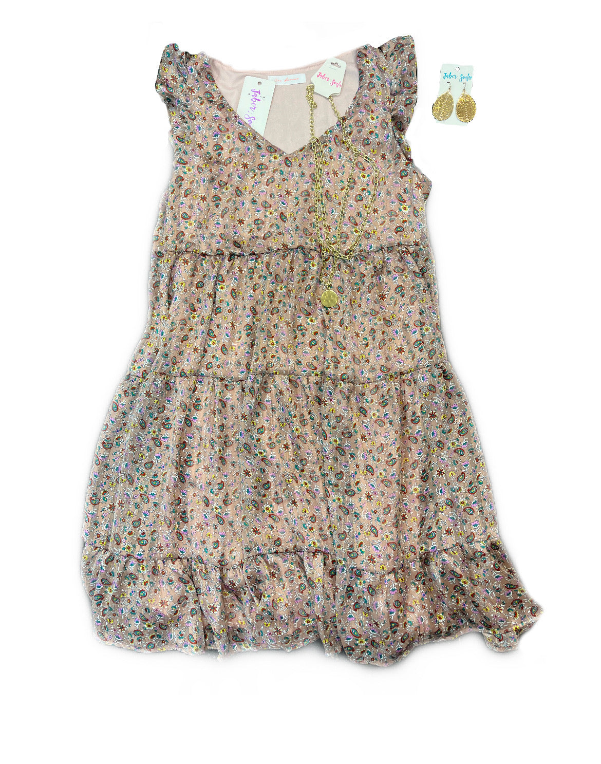Mauve Paisley Dress