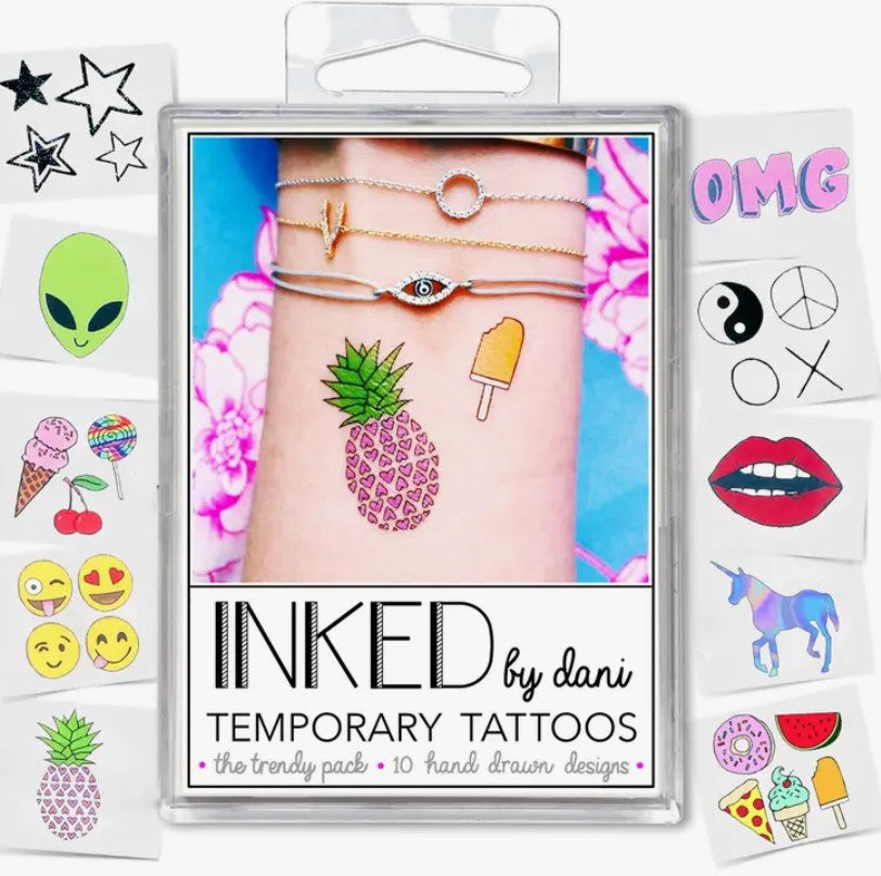 The Trendy Pack Temporary Tattoos