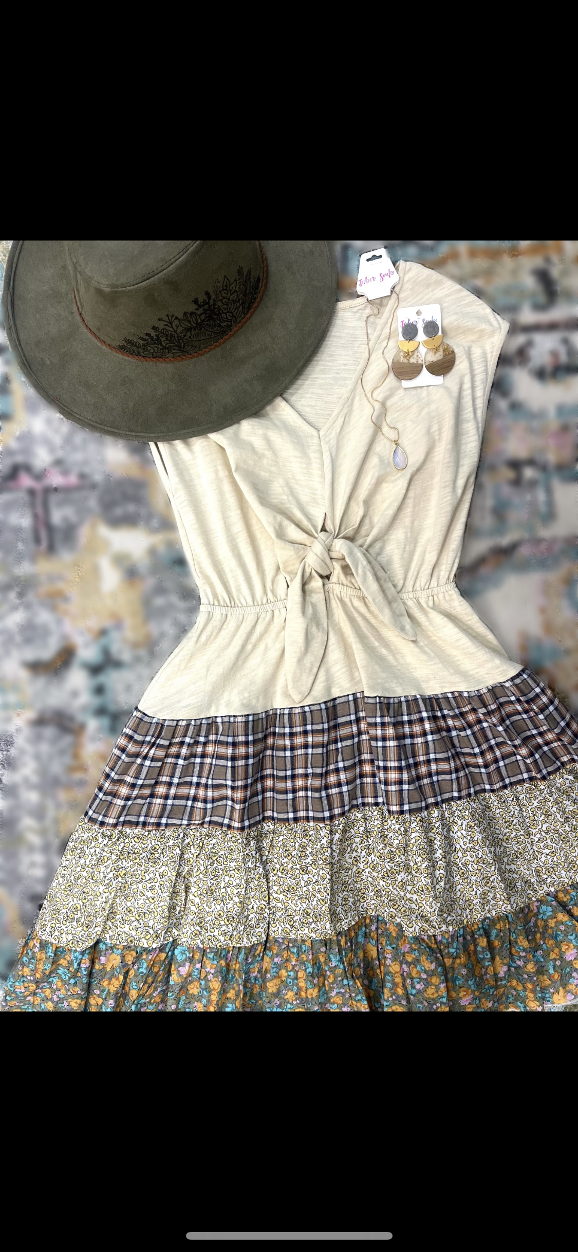 Tiered Mix Max Dress