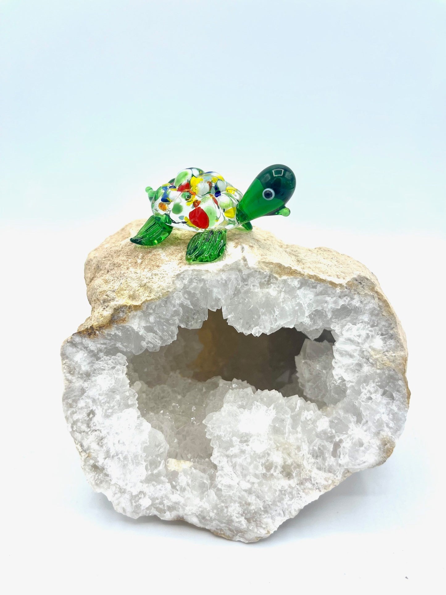 Handmade Glass Blown Turtle Animals Figurines
