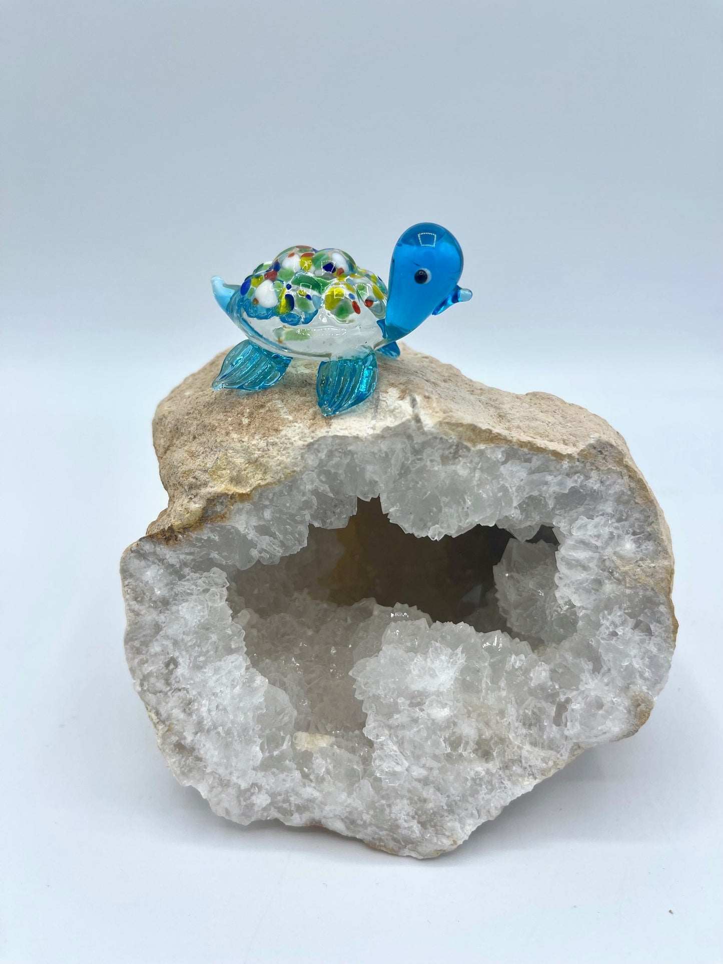 Handmade Glass Blown Turtle Animals Figurines