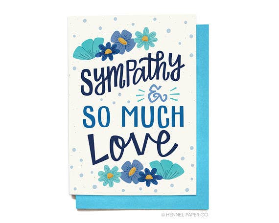 Sympathy Card - Sympathy &  Love