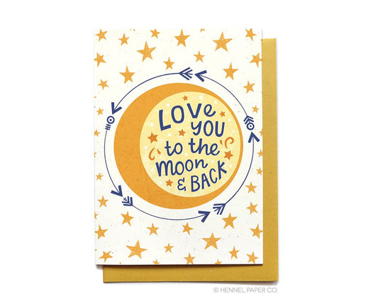 Love Card - Moon and Back