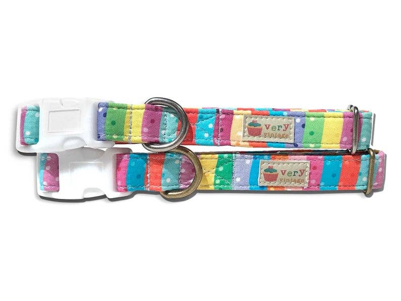 Carnival Stripe - Organic Cotton Pet (Dog & Cat) Collar