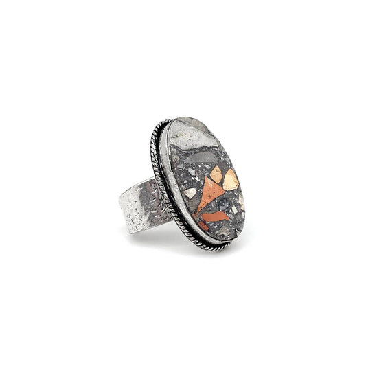 Kashi Semiprecious Stone Ring - Maligano Jasper