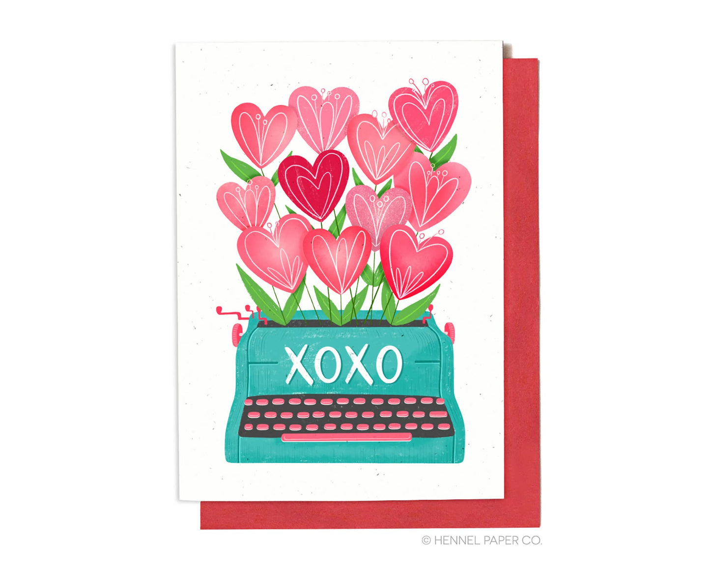 Kisses and Hugs- XOXO Typewriter