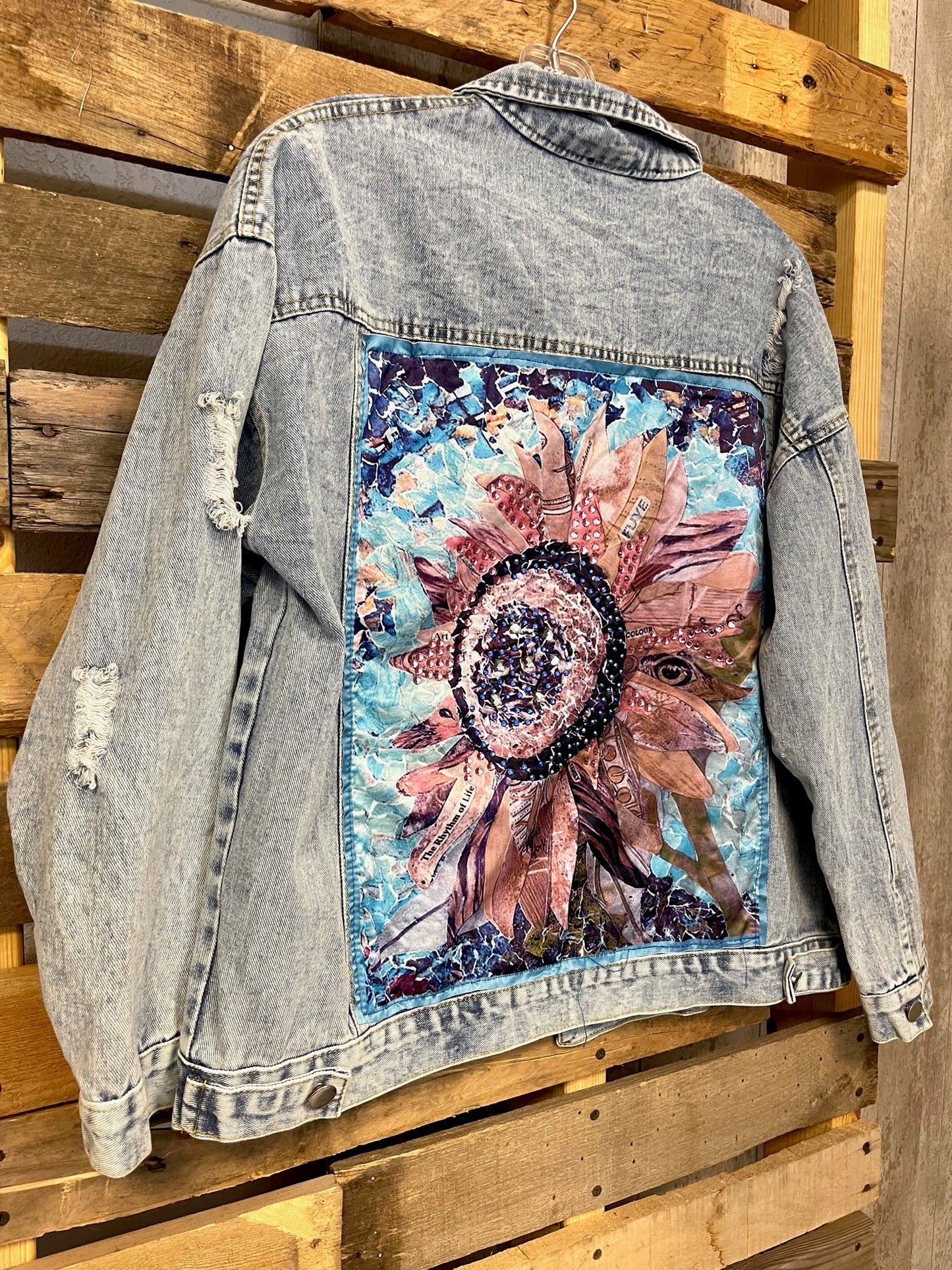 Flower Jean Jacket