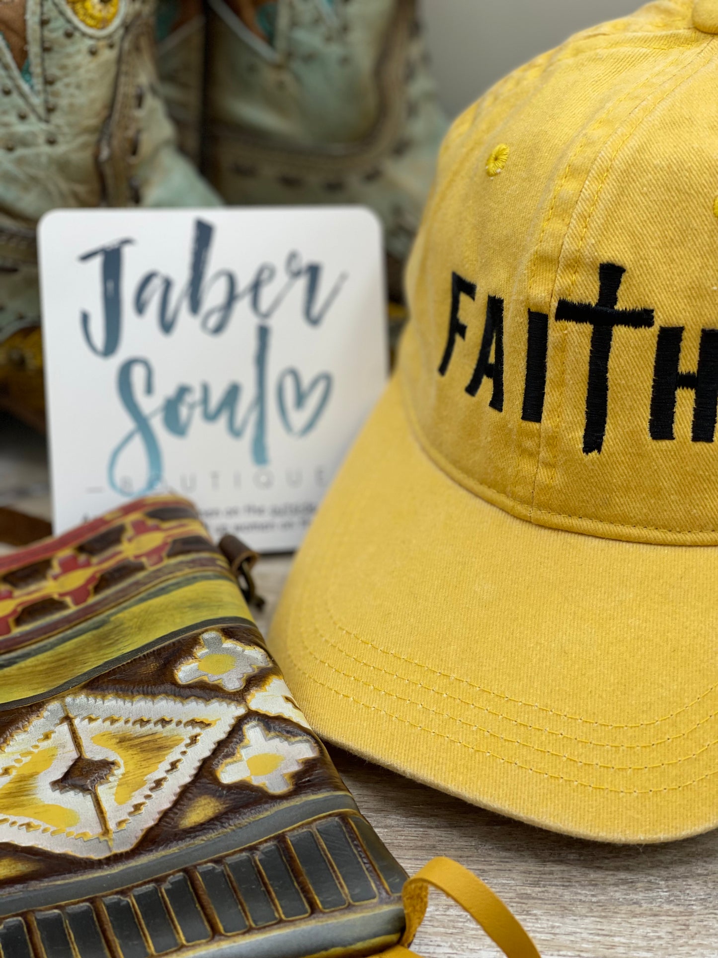 Faith Baseball Hat - Sunshine Colored