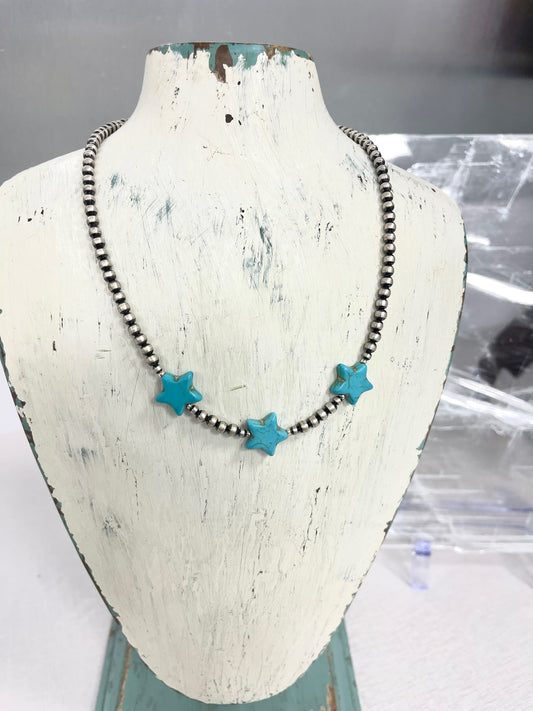 16in Turquoise Star Choker